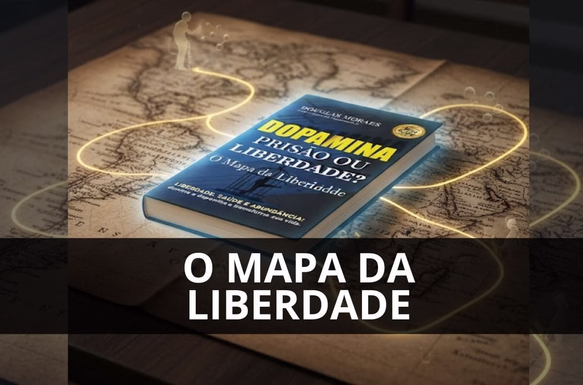 Livro "Dopamina: Prisão ou Liberdade? do autor Douglas Moraes - O Mapa da Liberdade